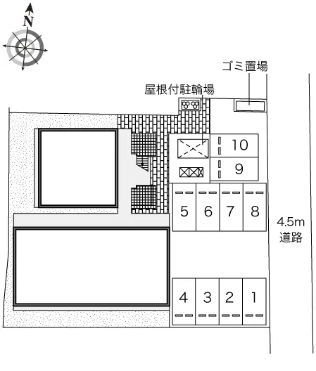 ★手数料０円★川越市上戸　月極駐車場（LP）